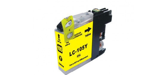 Brother LC-105 Yellow High Yield Compatible Inkjet Cartridge